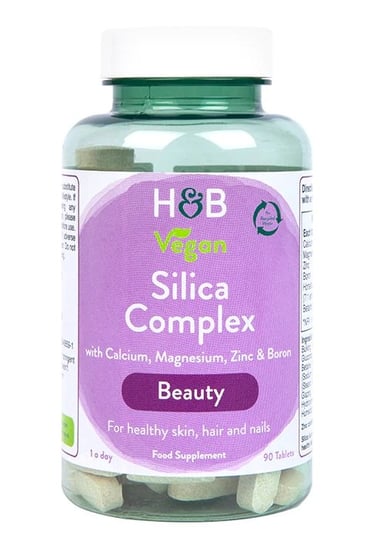 Suplement diety, Holland & Barrett, Kompleks Krzemionki, Vegan Silica Complex, 90 tab. HOLLAND & BARRETT