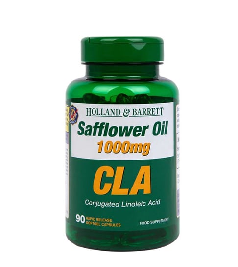 Suplement diety, Holland & Barrett, Safflower Oil CLA 1000 mg, 90 tabl. Inna marka