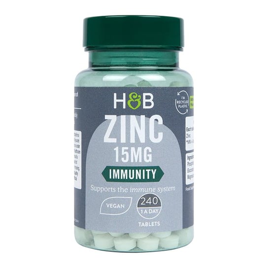 Suplement diety, Holland & Barrett, Zinc 15 mg, 240 tabl. Inna marka