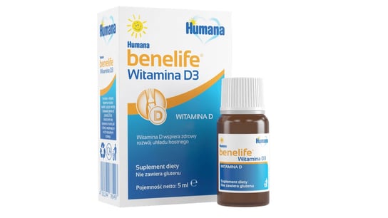 Suplement diety, Humana, Benelife Witamina D3, 5 ml Humana