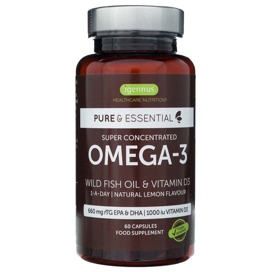 Suplement diety, Igennus, Omega-3 z D3, 60 kaps. Inna marka