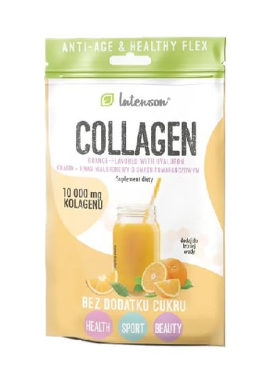 Suplement diety, Intenson, Kolagen o smaku pomarańczowym, 11,3 g Intenson