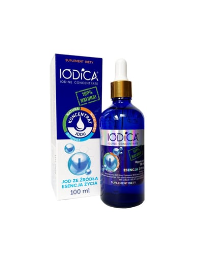 Suplement diety, Iodica koncentrat jodu 100 ml szkło z minerałami Iodica