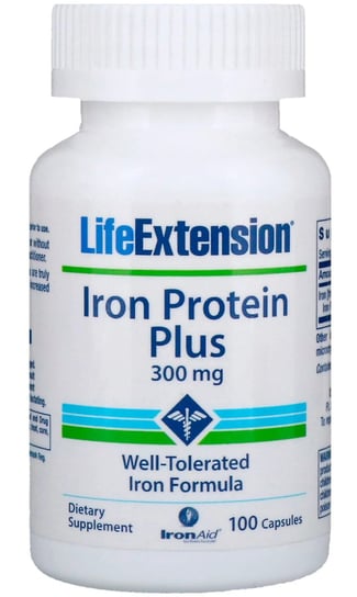 Suplement diety, Iron Protein Plus Żelazo (100 kaps) Life Extension Inna marka