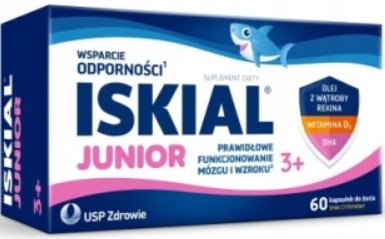 Suplement diety, Iskial Junior, Odporność U Dzieci Tran DHA, 60 Kaps. Inna marka