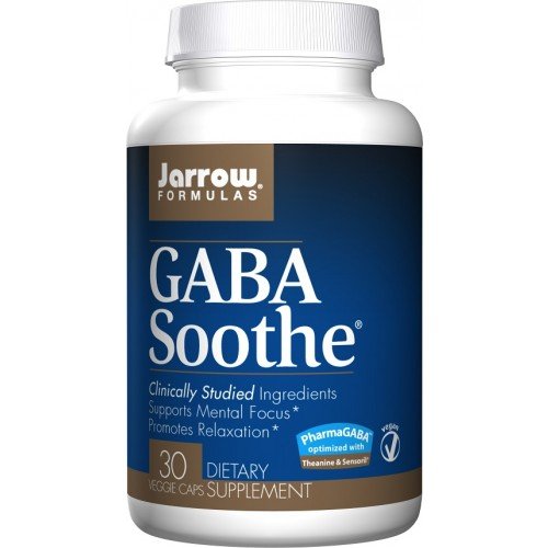 Suplement diety, Jarrow Formulas GABA Soothe 30 kapsułek wegańskich Jarrow