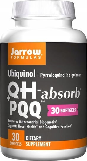 Suplement diety, Jarrow Formulas Ubiquinol QH-absorb + PQQ, 30 kapsułek Jarrow