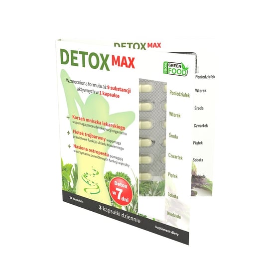 Suplement diety, Kapsułki NOBLE HEALTH Detox Max, 21 szt. Noble Health