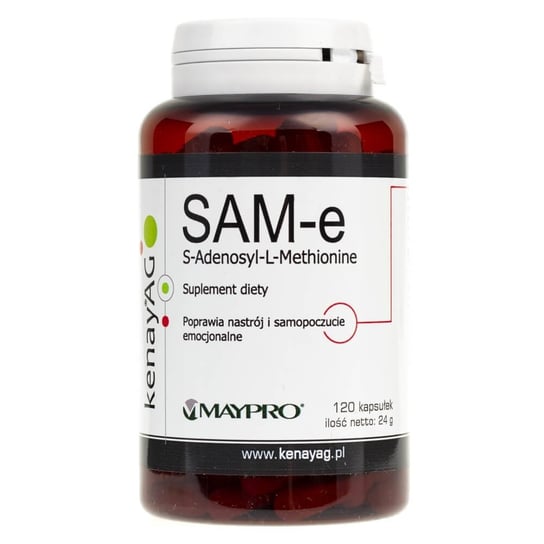 Suplement diety, Kenay, SAM-e S-Adenosyl-L-Methionine, 120 kaps. Kenay