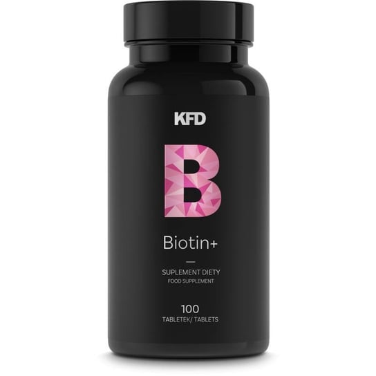 Suplement diety, KFD Biotin Complex - 100 tabl. Biotyna, Cynk, Selen, Kwas foliowy, Ekstrakt z bambusa piękny wygląd KFD