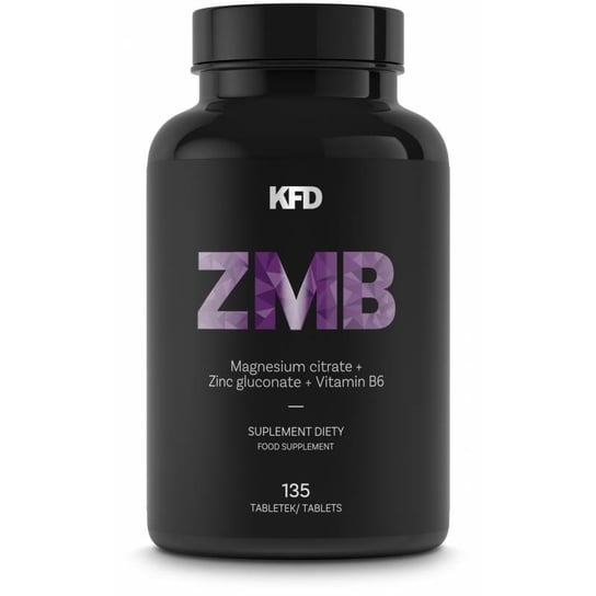 Suplement diety, KFD Mg+Zn+B6 (ZMA/ZMB) - 135 tabletek zdrowy układ nerwowy KFD