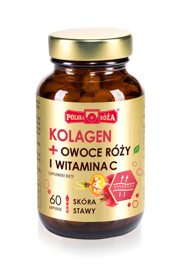 Suplement diety KOLAGEN + owoce róży i witamina C opak. 60 kaps. Polska Róża