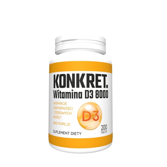 Suplement diety, KONKRET Witamina D3 8000 200 tabletek KONKRET.PRO