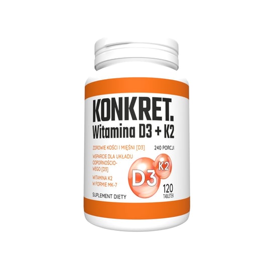 Suplement diety, KONKRET WITAMINA D3 + K2 MK-7 KONKRET.PRO