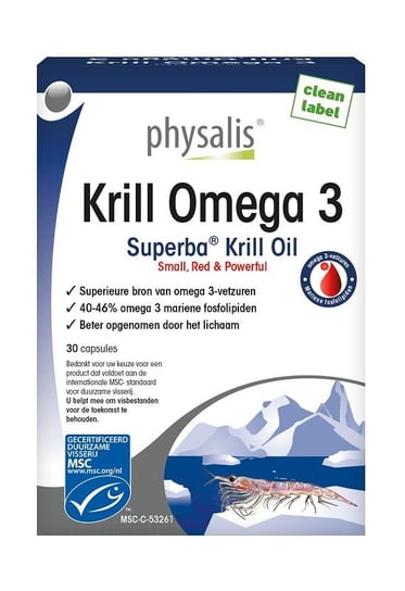 Suplement diety, KRYL OMEGA-3 30 KAPSUŁEK 21,5 g - PHYSALIS Physalis