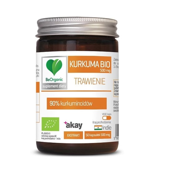 Suplement diety, Kurkuma Ekstrakt Bio 50 Kapsułek 500 mg - Be Organic MedicaLine