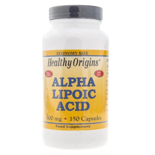 Suplement diety, Kwas Alfa Liponowy HEALTHY ORIGINS, 600 mg, 150 kapsułek Healthy Origins