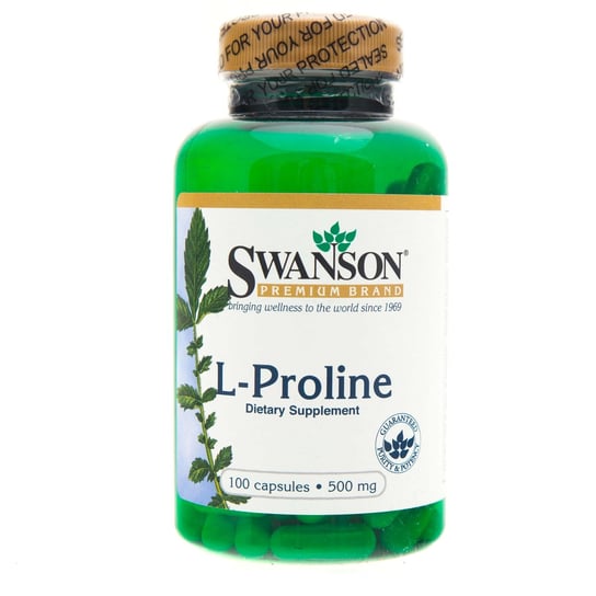 Suplement diety L-Prolina SWANSON, 500 mg, 100 kapsułek Swanson