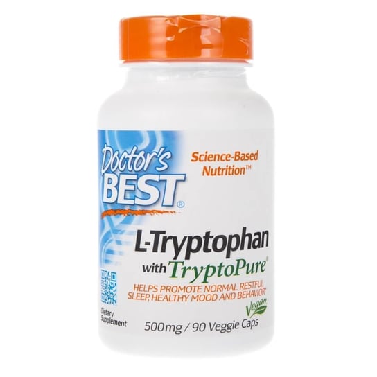 Suplement diety L-Tryptofan DOCTOR'S BEST TryptoPure, 500 mg, 90 kapsułek Doctor's Best