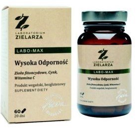 Suplement diety, LABO-Max Wysoka Odporność Laboratorium Zielarza 60 Laboratorium Zielarza