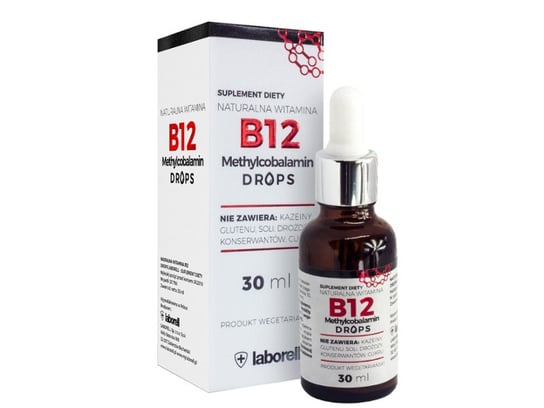 Suplement diety, Laborell, Witamina B12, Drops, 30 ml Laborell