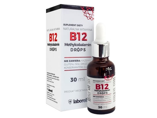 Suplement diety, Laborell, Witamina B12, Forte Drops, 30 ml Laborell