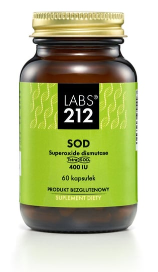 Suplement diety, Labs212, SOD 400 IU, 60 kaps. Inna marka
