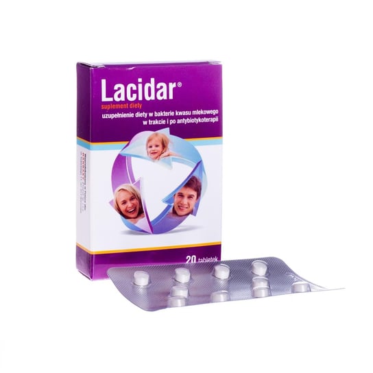 Suplement diety, Lacidar, 20 tabletek Probiotyk