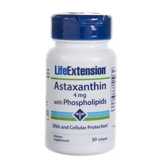 Suplement diety, Life Extension, Astaksantyna z fosfolipidami 4 mg, 30 kapsułek Life Extension
