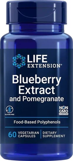 Suplement diety, Life Extension, Blueberry Extract and Pomegranate, 60 kaps. Life Extension