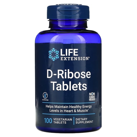 Suplement diety, Life Extension, D-Ribose, 100 Tabletek Life Extension