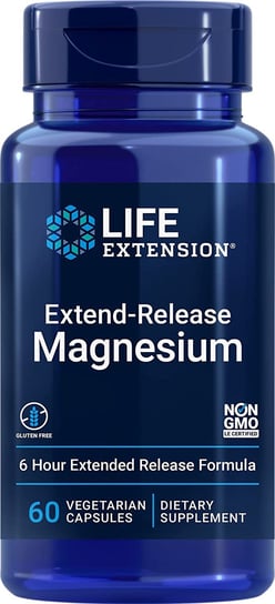 Suplement diety, Life Extension, Magnez o przedłużonym uwalnianiu 250 mg, 60 kaps. Life Extension