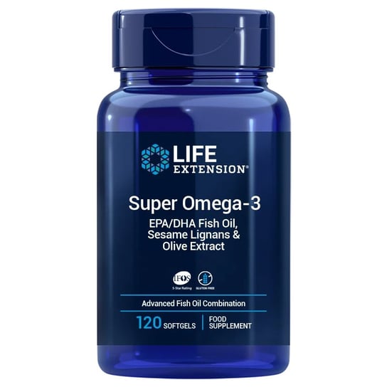Suplement diety, LIFE EXTENSION Super Omega3 EPA/DHA z Lignanami