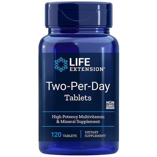 Suplement diety, Life Extension Two-Per-Day preparat multiwitaminowy 120 tabletek Life Extension