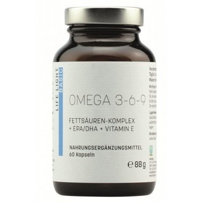 Suplement diety, Life Light, Omega 3-6-9 plus Witamina E, 60 kaps. Inna marka