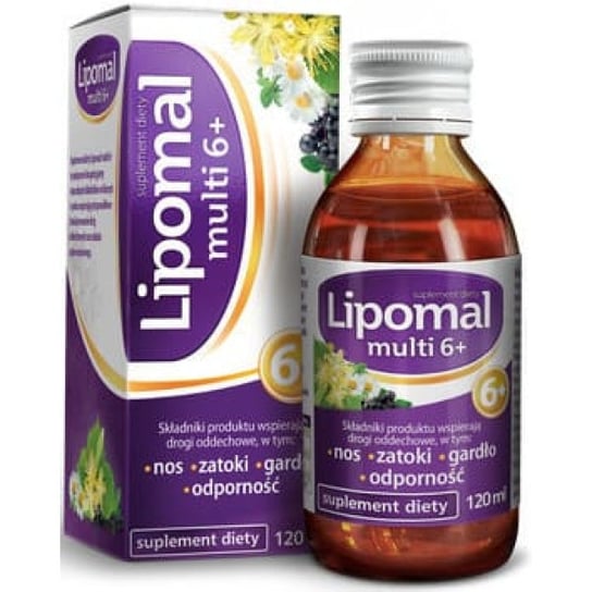 Suplement diety, Lipomal Multi 6+, syrop, 120 ml Inna marka