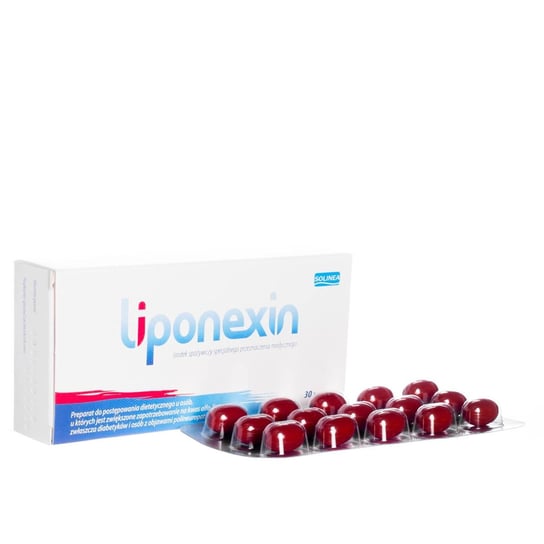 Suplement diety, Liponexin - środek spożywczy dla osób z objawami polineuropatii cukrzycowej, 30 kapsułek Solinea