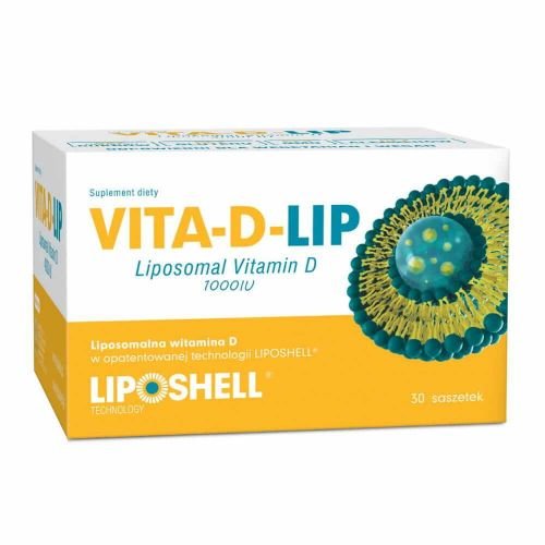Suplement diety, Liposomalna witamina D 1000IU Liposomal Vitamin D 30 saszetek po 5g Ascolip Lipid Systems