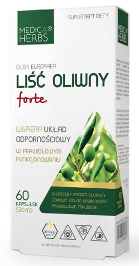 Suplement diety, Liść Oliwny Forte, Medica Herbs Medica Herbs