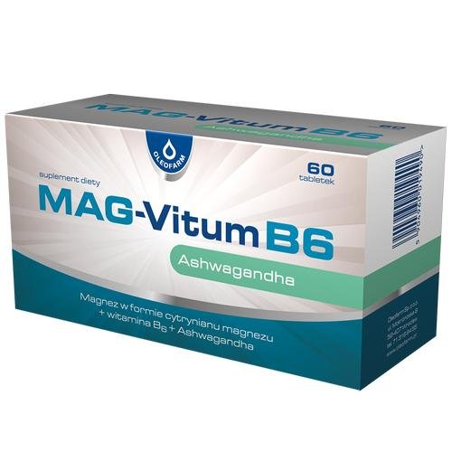 Suplement diety, MAG-Vitum B6 Ashwagandha, 60 tabletek Oleofarm
