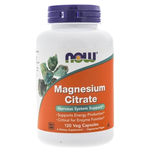 Suplement diety Magnesium Citrate NOW FOODS, 120 kapsułek Now Foods