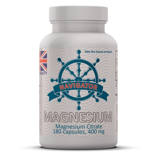 Suplement diety, Magnez 400 mg VEGE 180 kapsułek, Navigator Navigator