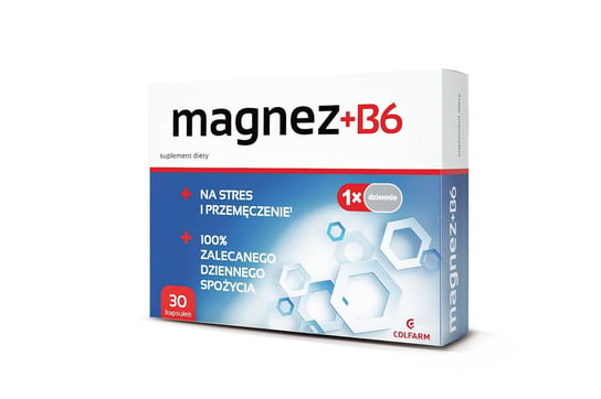 Suplement diety, Magnez + B6 30 kaps. COLFARM Colfarm