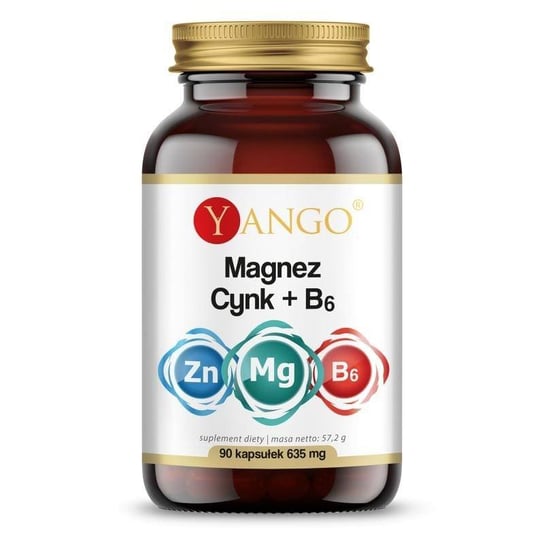 Suplement diety, Magnez + Cynk + Witamina B6 (90 kaps.) Yango