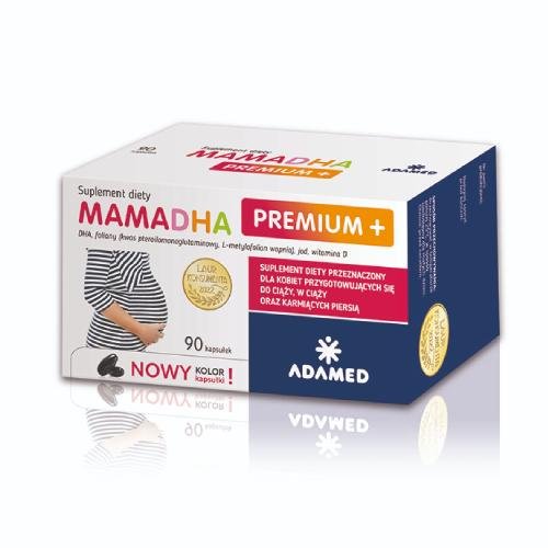 Suplement diety, MamaDHA Premium +, 90 kaps. Adamed