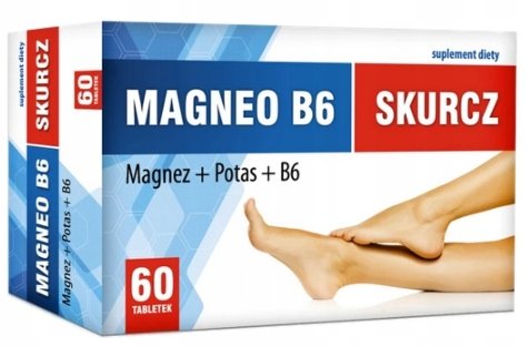 Suplement diety, Mbm Magneo B6 Skurcz Magnez Witamina B Potas, 60 Tab. MBM