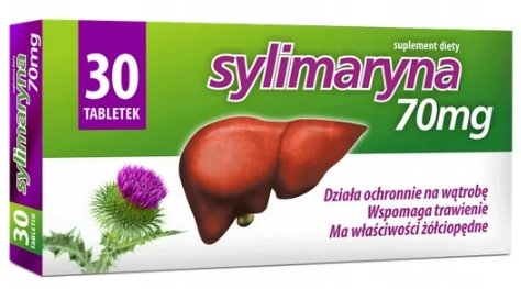 Suplement diety, MBM Sylimaryna 70 mg na wątrobę, 30 tab. MBM