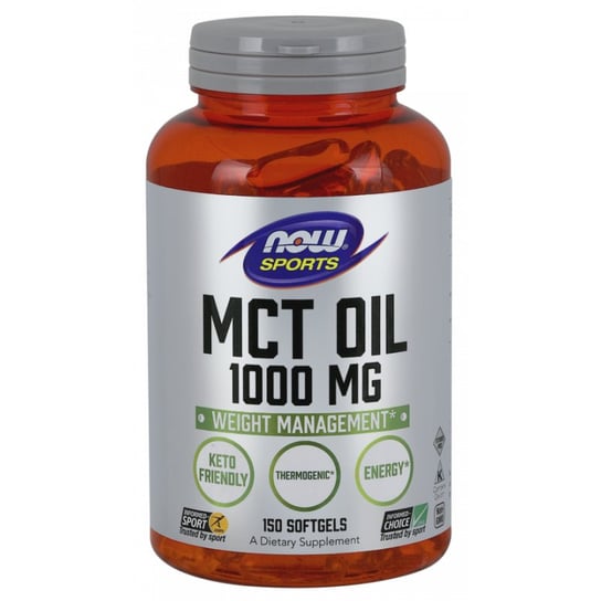 Suplement diety, MCT Oil - Olej MCT 1000 mg (150 kaps.) Now Foods