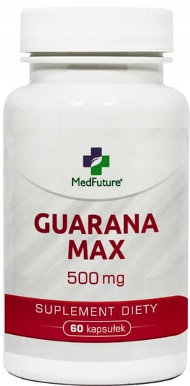 Suplement diety, Medfuture, Guarana Max, 500mg Energia Pobudzenie, 60 kaps. MedFuture