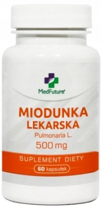 Suplement diety, MedFuture, Miodunka lekarska 500 mg płucnik, 60 kaps. MedFuture